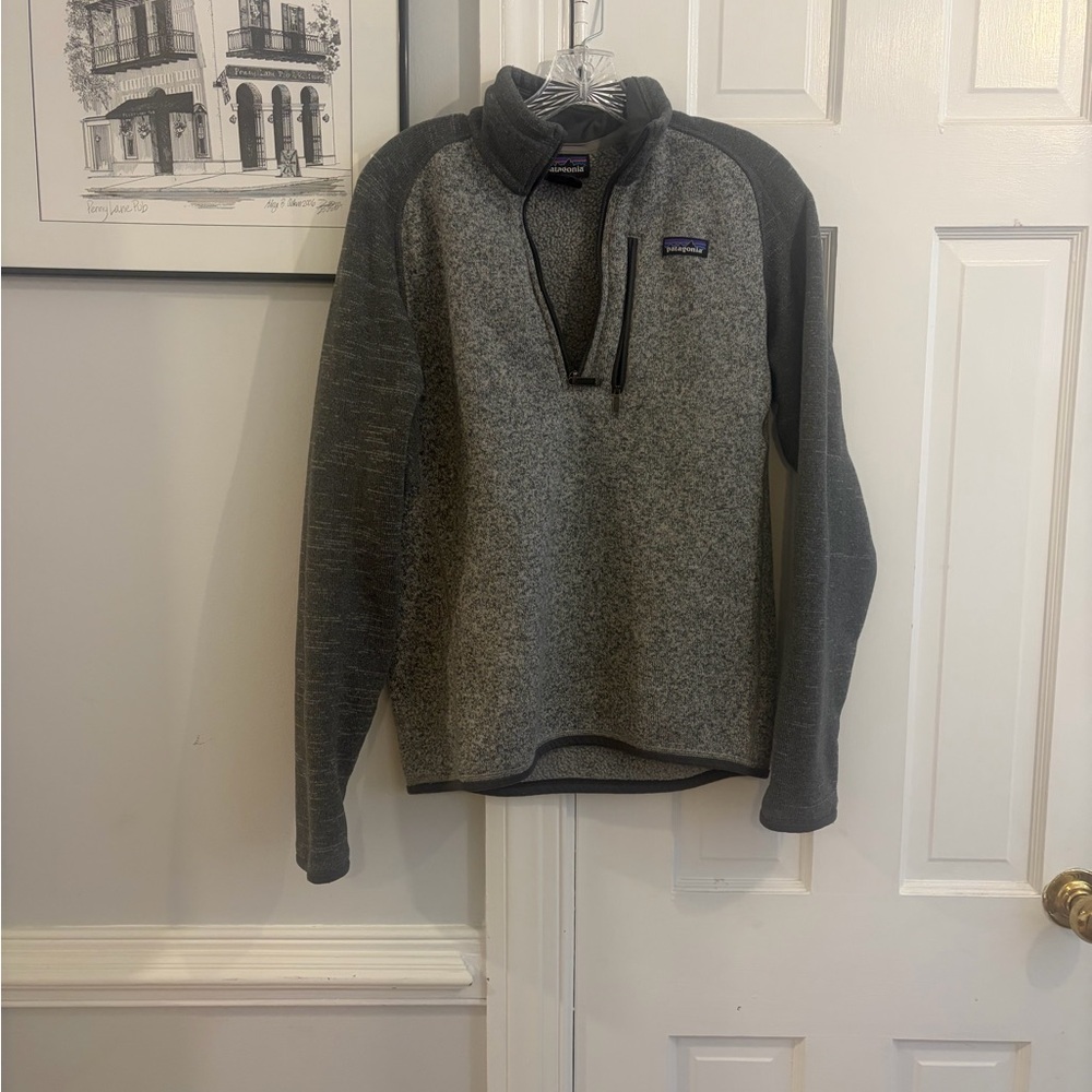 Patagonia Women’s Zip-Up Sweater in Charcoal and Dark Gray